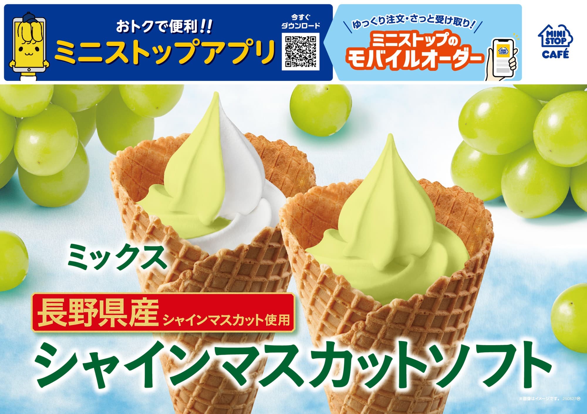 長野県産シャインマスカット使用 「シャインマスカットソフト」　 ６月２０日（金）より順次発売