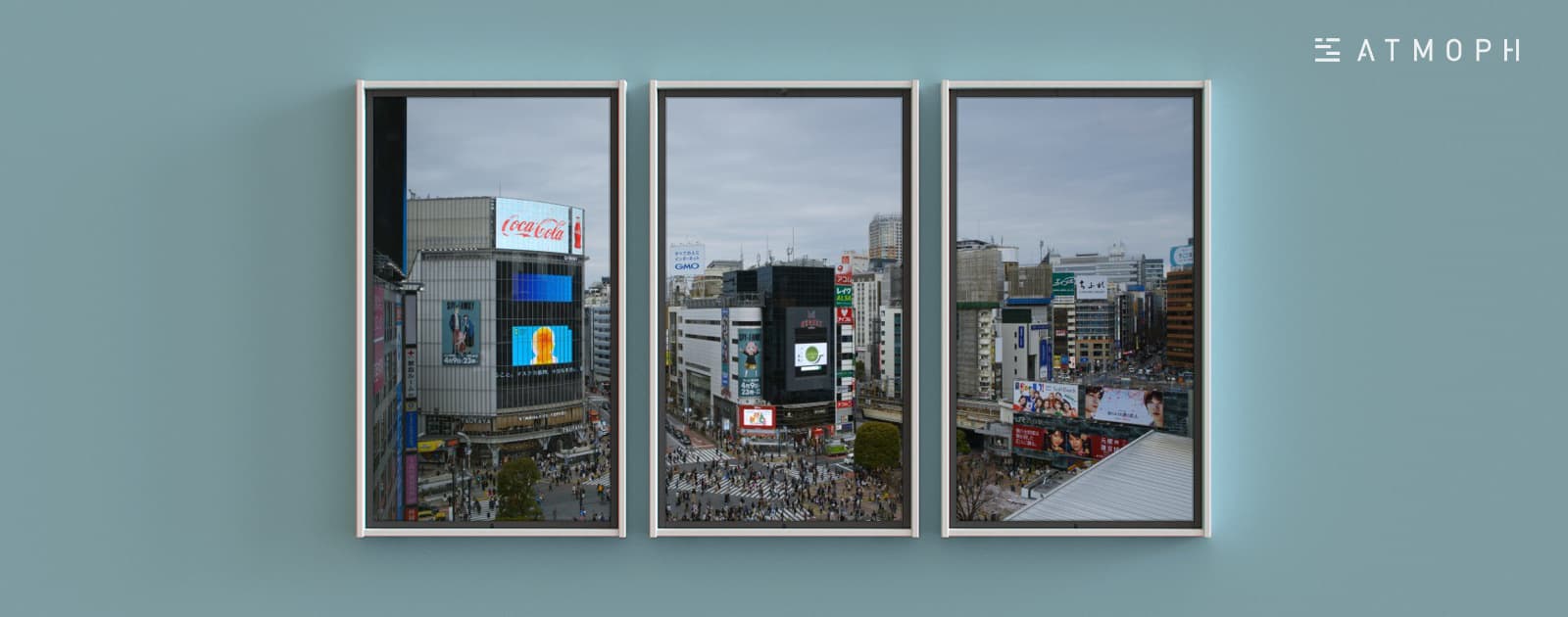 渋谷のスクランブル交差点を、部屋の窓から。Atmoph Window 2で賑わう東京の風景をリリース