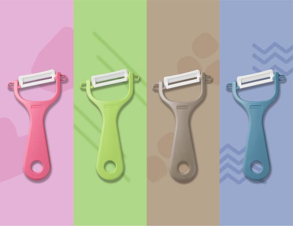 キッチンを華やかに彩るカラフルキッチンシリーズ ピーラーとスライサーが新登場