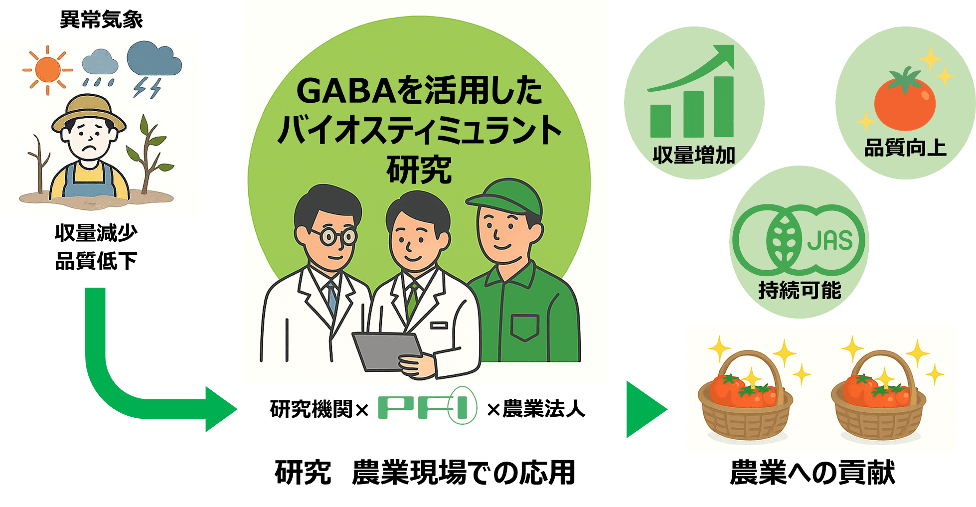 一般社団法人園芸学会令和7年度秋季大会にてトマト栽培におけるバイオスティミュラント「GABA」の効果について３題発表