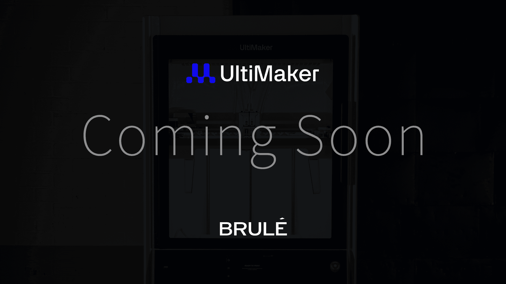 UltiMaker Japan×Brule Inc.合同新製品発表会のご案内 　UltiMaker社　3Dプリンタ新製品発表会！ 日時：2024年4月23日(火) 14:00～16:00 会場：秋葉原UDX 6階 Room D