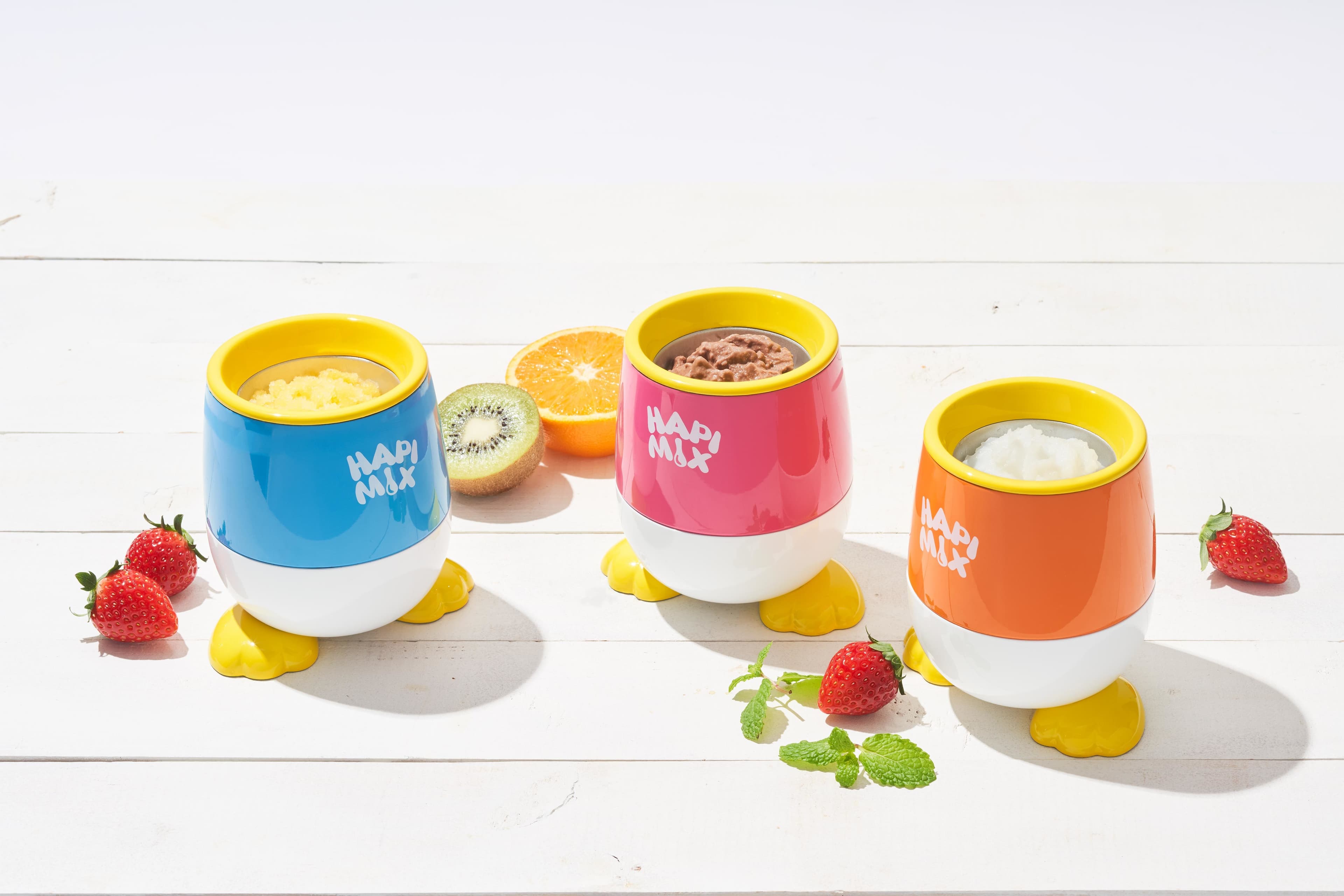 簡単にフローズンが楽しめるHAPI MIX(ハピックス)がリニューアル 　ジュースを注いでスプーンでミックス 『HAPI MIX(ハピックス)フレンズ』を発売！