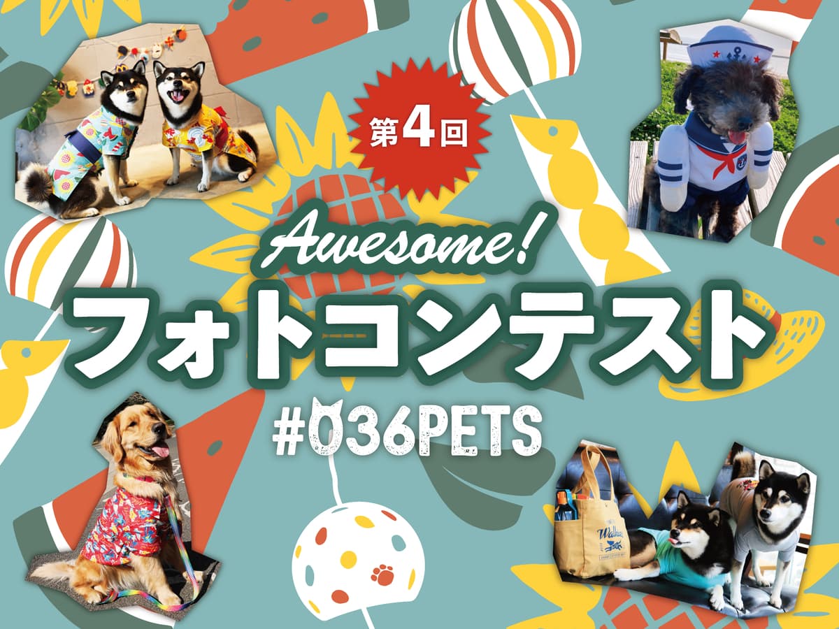 第4回「AWESOME！フォトコンテスト」開催！ペットグッズを使用した画像を投稿して、オーサムストアで使えるポイントをゲット！