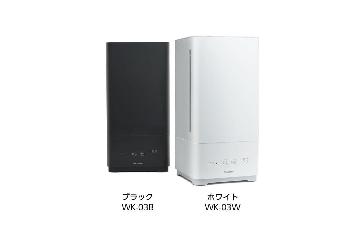 [A-Stage]水滴が床に付かずに加湿できる スタイリッシュなデザインの超音波型加湿器「WK-03」を 2018年10月上旬から6,800円(税別)で販売開始！