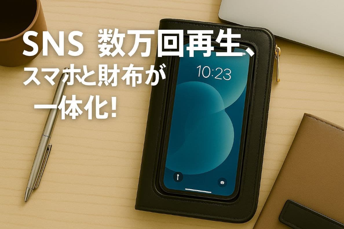 スマートフォンを財布から“取り出さない”時代が来た！SNSの総ビュー数数万超の注目アイテム『クリアタッチウォーレット』が、 7月12日「First Step」で先行販売スタート！ 紹介記事もPV数千超えで拡散中！