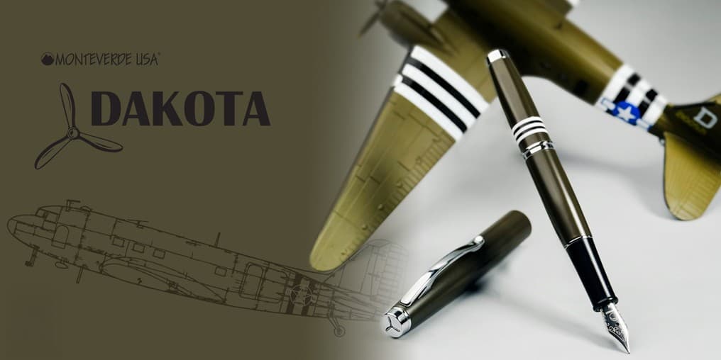 【発売記念キャンペーン】C-47ダコタがモチーフの筆記具「DAKOTA（ダコタ）」購入時にミニボトルインクや替え芯をプレゼント！6月19日より順次開催。MONTEVERDE（モンテベルデ）