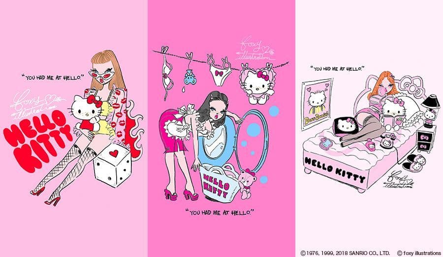 foxy illustrationsの魅力が詰まったポップアップショップ 『HELLO KITTY ・ foxy illustrations』 9/18(火)～9/30(日)の期間限定で SHIBUYA109ABENOにオープン！