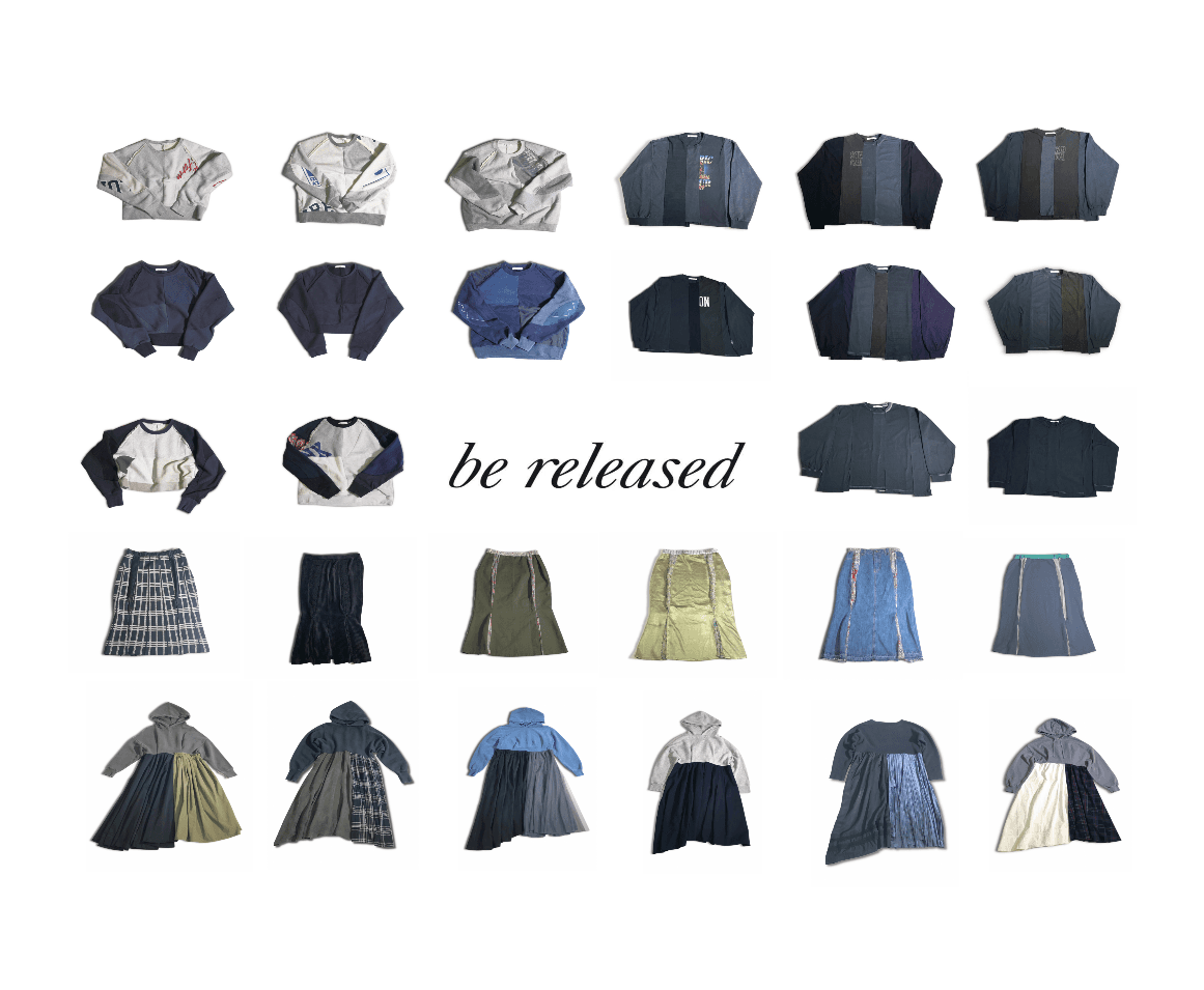 アップサイクルブランド be released （ビーリリースト）冬の新作