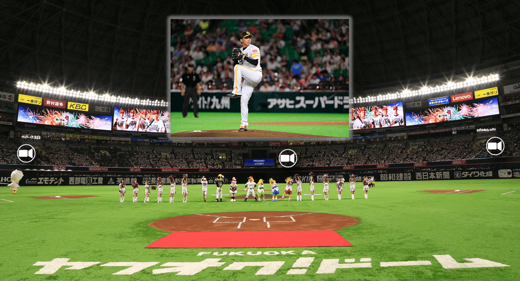 福岡ソフトバンクホークスの「鷹の祭典2018」4試合 (2018年7月26日～29日)に、QRコードによる 視聴権チケットサービスおよび VRライブ配信プラットフォームが採用されました