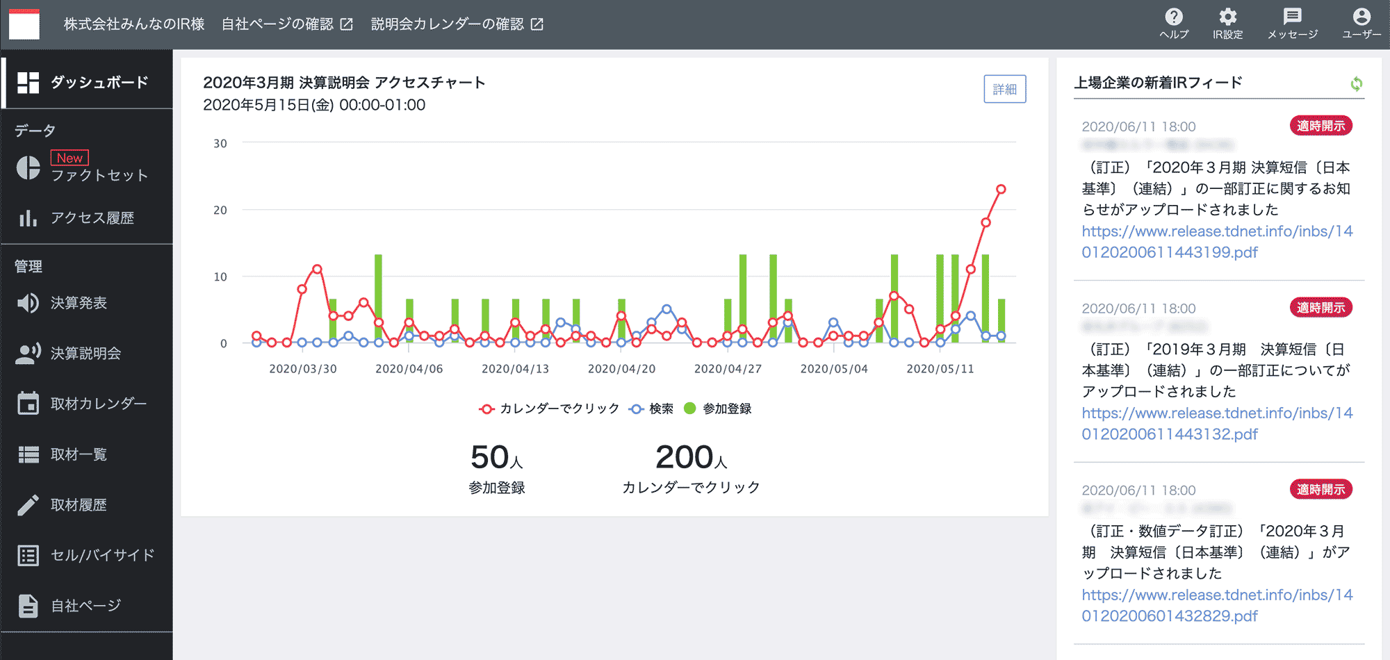 みんせつ×ファクトセット　 IR向けサービス“みんなのIR”で 金融プロフェッショナル向けソリューション 「ファクトセット」の提供開始
