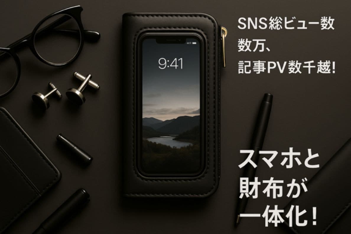 スマートフォンを財布から“取り出さない”時代が来た！SNSの総ビュー数数万超の注目アイテム『クリアタッチウォーレット』が、 7月12日「First Step」で先行販売スタート！ 紹介記事もPV数千超えで拡散中！
