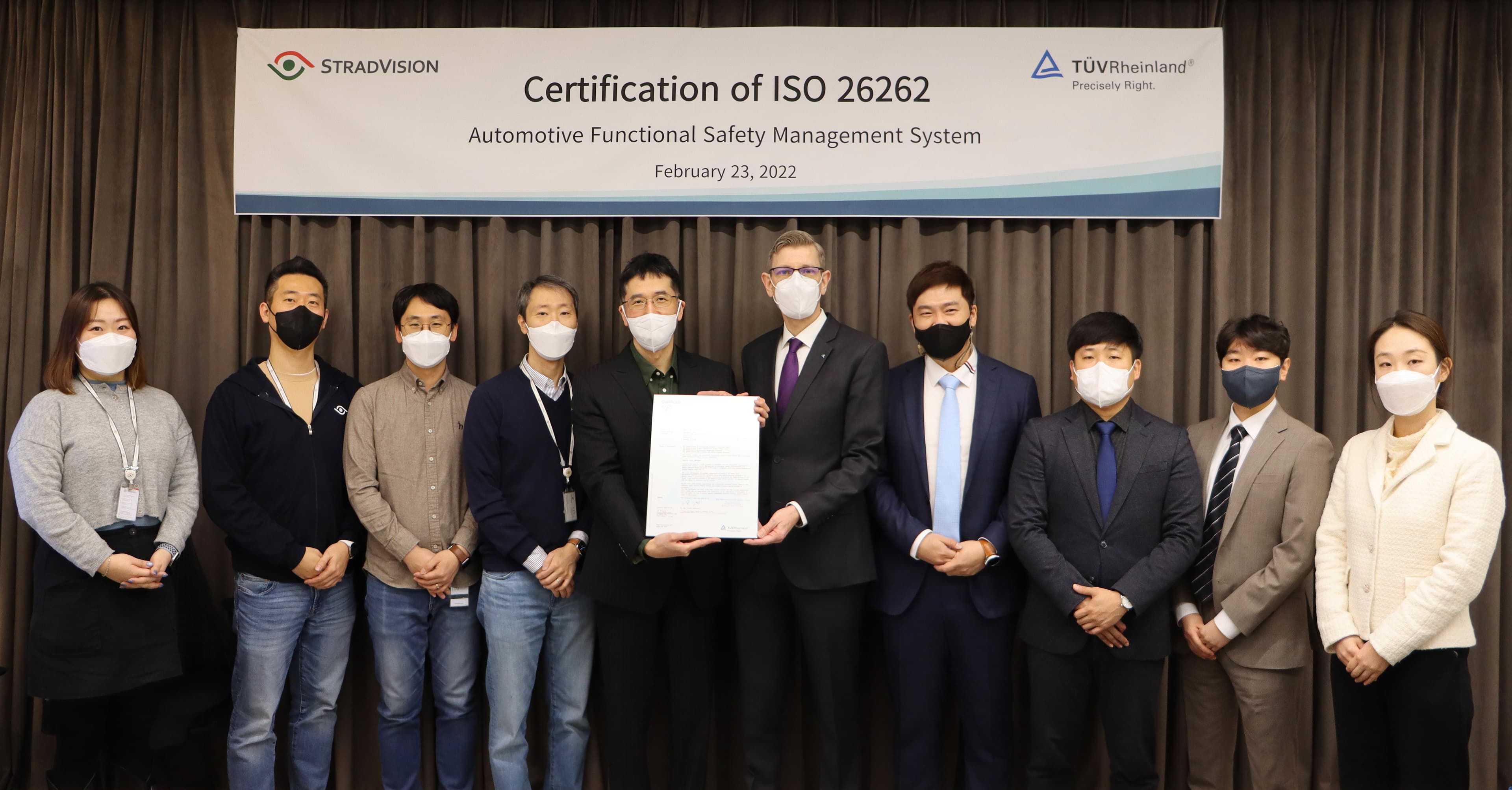 ストラドビジョン、 自動車の機能安全国際規格「ISO 26262」を取得