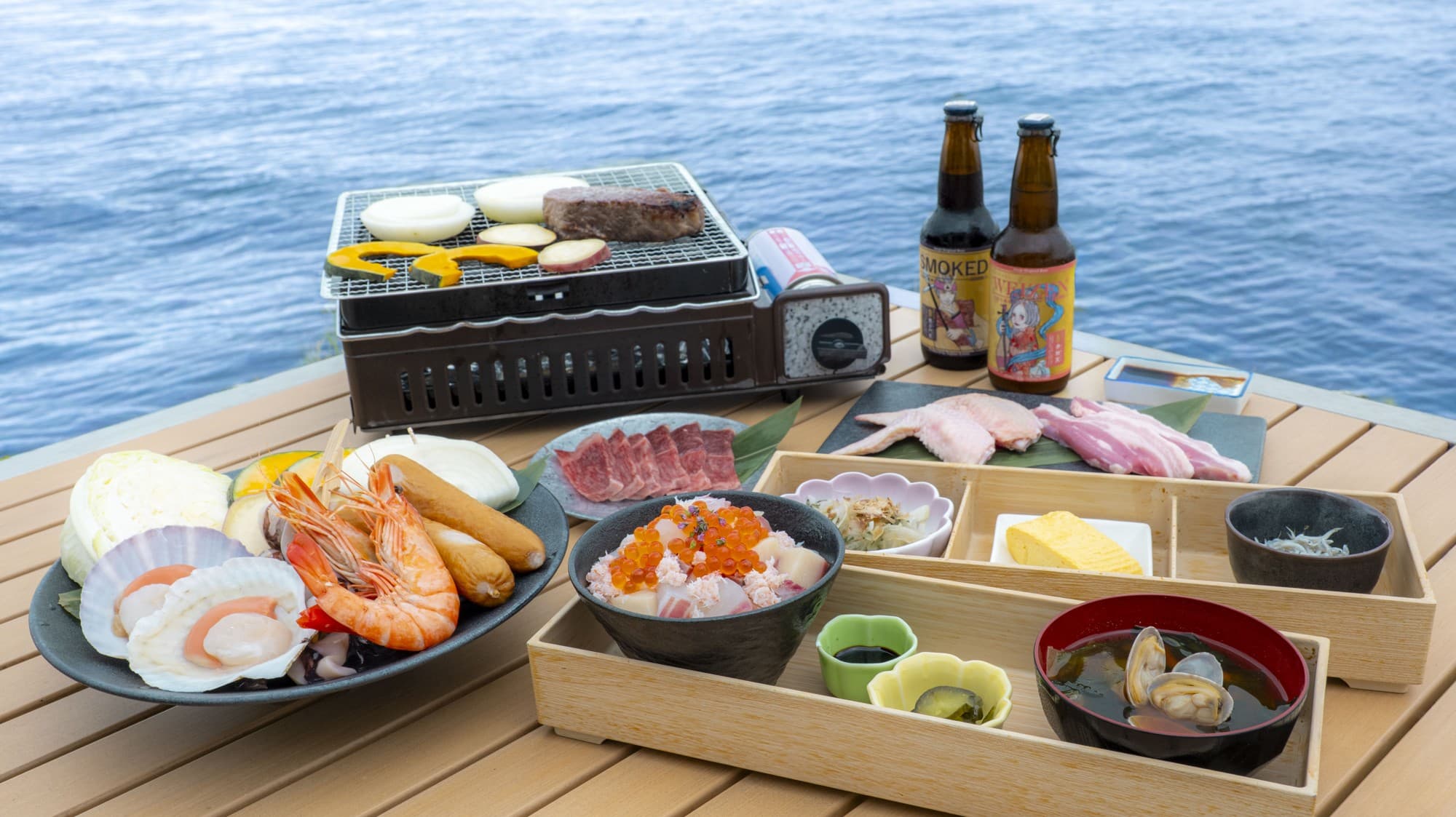 淡路島の絶景の海とともに、食欲の秋を楽しむ新メニューが登場 『贅沢御膳＆豪華BBQセット』10月7日より提供開始！