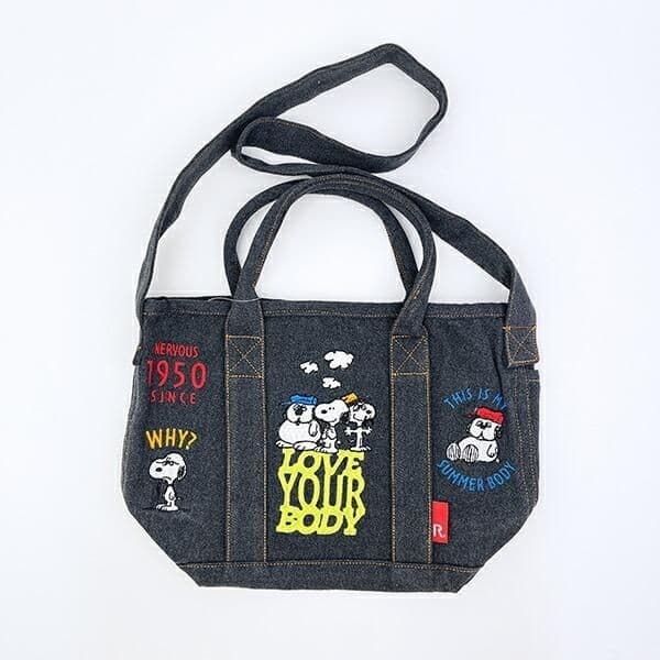 スヌーピーの刺繡が鮮やかなバッグ3選！シンプルな生地に刺繍が映える、おしゃれで収納力も優れたお出かけにおすすめのバッグ。