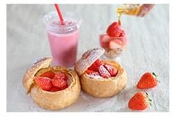 採れたていちごのシュークリーム