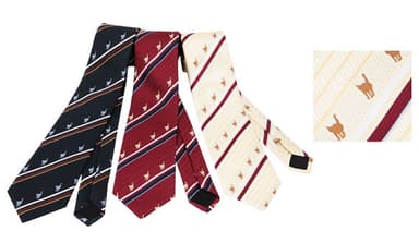 NVPネコストライプネクタイ