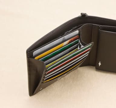 ダブルポケット　カード入れ