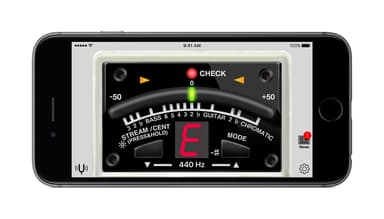 『BOSS TUNER』アプリ　横向き画面