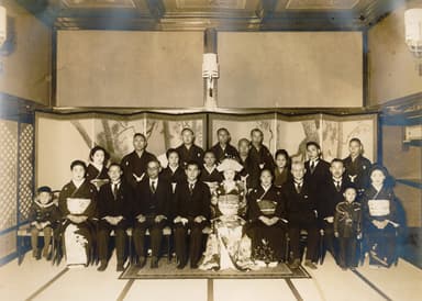 昭和15年12月15日挙式(風巻様　集合写真)