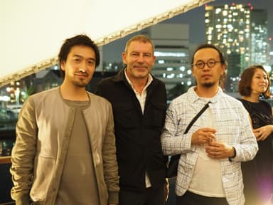 建築家の田根剛、ボッテガ・ヴェネタ クリエイティブ・ディレクターのトーマス・マイヤー、建築家の長坂常
