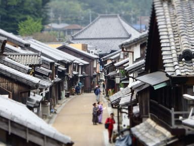 宿場町に残る街並み