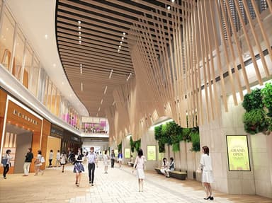 西宮北口阪急ビル３階コンコース吹抜け部　イメージパース