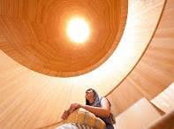 ＜自然体感展望台 六甲枝垂れ＞天然氷を使った冷風体験