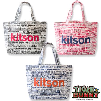 TIGER ＆ BUNNY×kitson　コラボトートバッグ(大)　『各話タイトル』