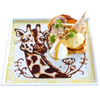 カラメルナッツとカスタードのアートフレンチトースト