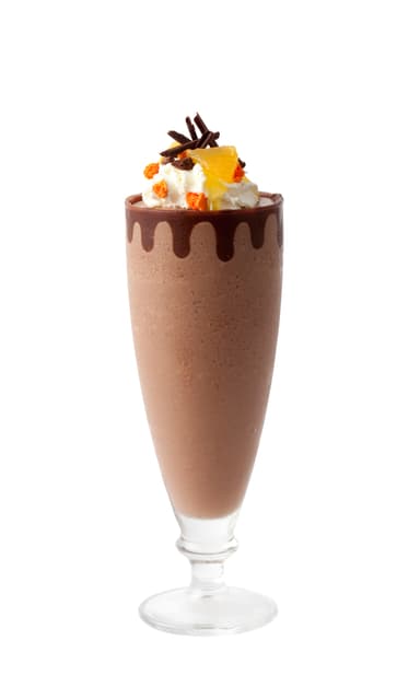 リンツ ダークチョコレートオレンジアイスドリンク　グラス仕様