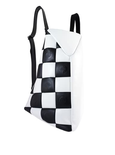 ホワイト(市松模様柄)