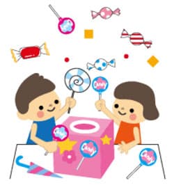 「トリック・オア・トリート」の合言葉でお菓子をプレゼント！