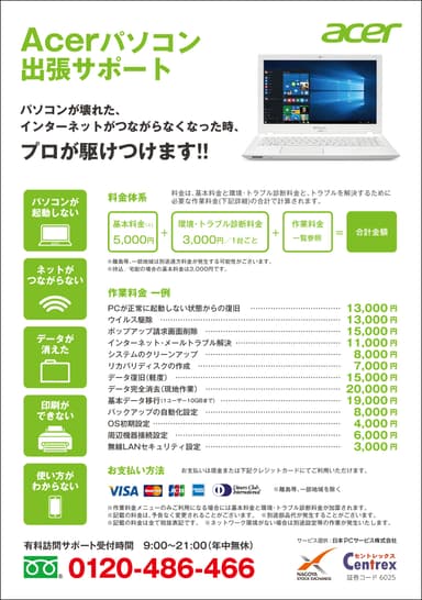 Acerチラシ裏