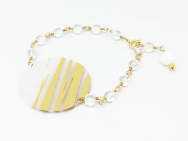 ブレスレット　ゴールドボーダー