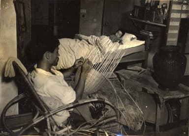 竹細工の制作