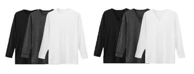 ・クルー/Vネック長袖(9分)