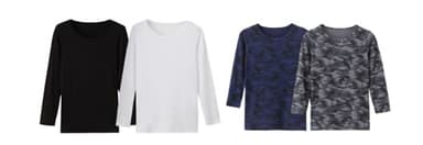 ・クルーネック長袖