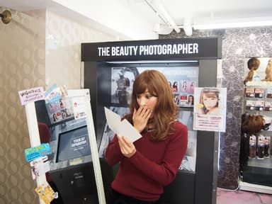 仕上がり写真の美しさに感動する「ぺえ」