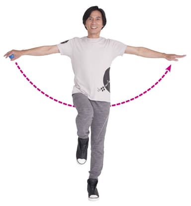 脚を一緒に動かして脳トレ