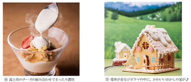 写真(８)～(９)　※おかしの家は食べられません。