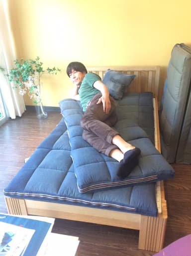 ミニサイズはごろ寝にピッタリ