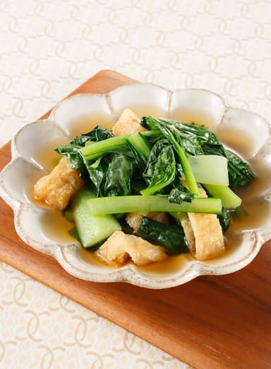 小松菜と油揚げの煮びたし
