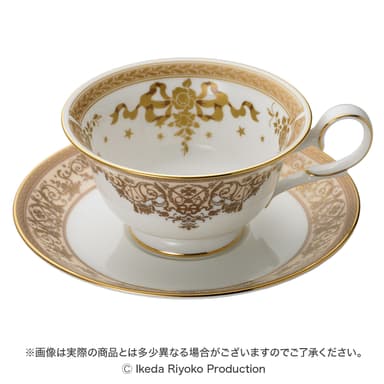 ティーカップ＆ソーサー(クリーム色)