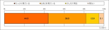 年末年始にテレビを見る？