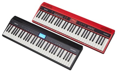 指一本で本格的に演奏できるキーボード『GO:KEYS』(上)、スマートフォンと連携して楽しめるピアノ『GO:PIANO』(下)