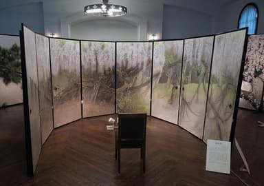 襖絵「藤花図」