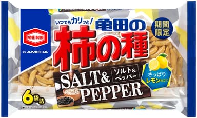 82g 亀田の柿の種 ソルト＆ペッパー 6袋