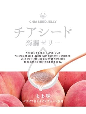 チアシード蒟蒻ゼリー　もも味