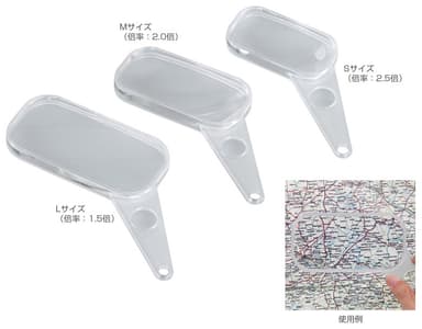 非球面ルーペ（L 1.5倍／M 2.0倍／S 2.5倍）