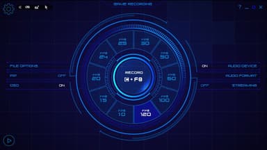 ゲーム専用の録画画面
